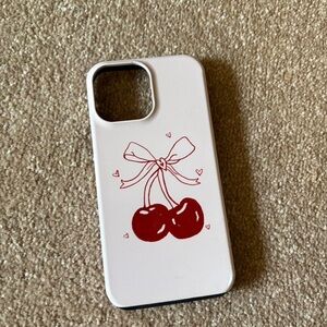 Cherry Design White Phone Case